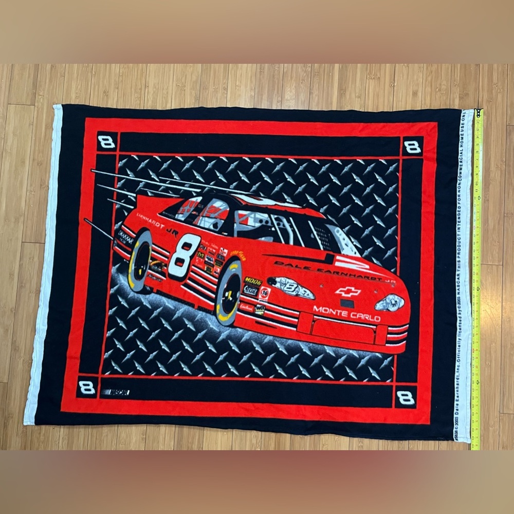 Dale Earnhardt Blanket 2000s Nascar Official Vintage 44x57